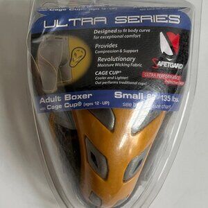 Men's SAFETGARD Ultra Series Protective Gear Boxer + Cage Cup Sz Small Athletic